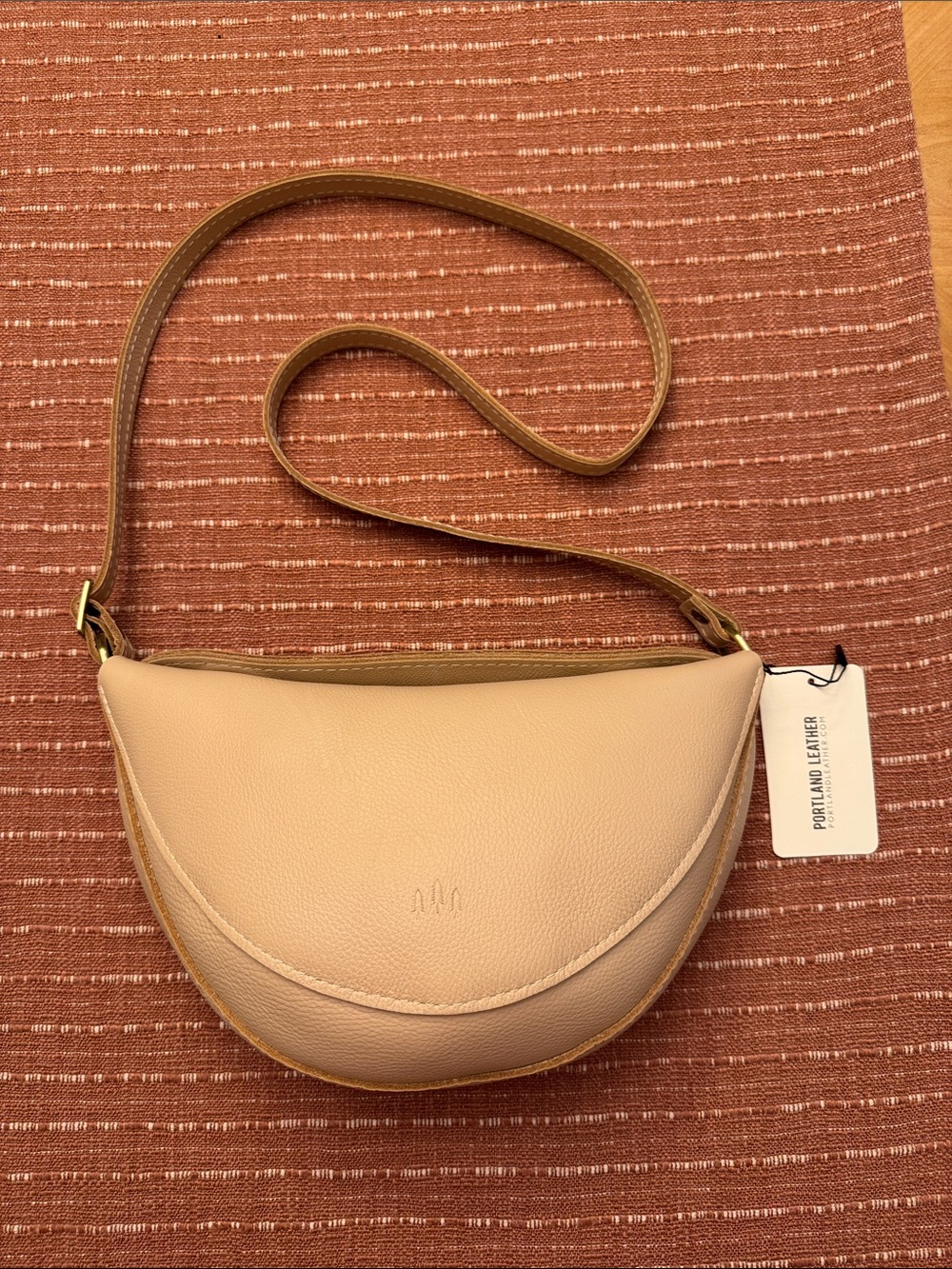 Portland Leather Moonflower Koala Sling Bag 🌙 🐨 Crescent Crossbody